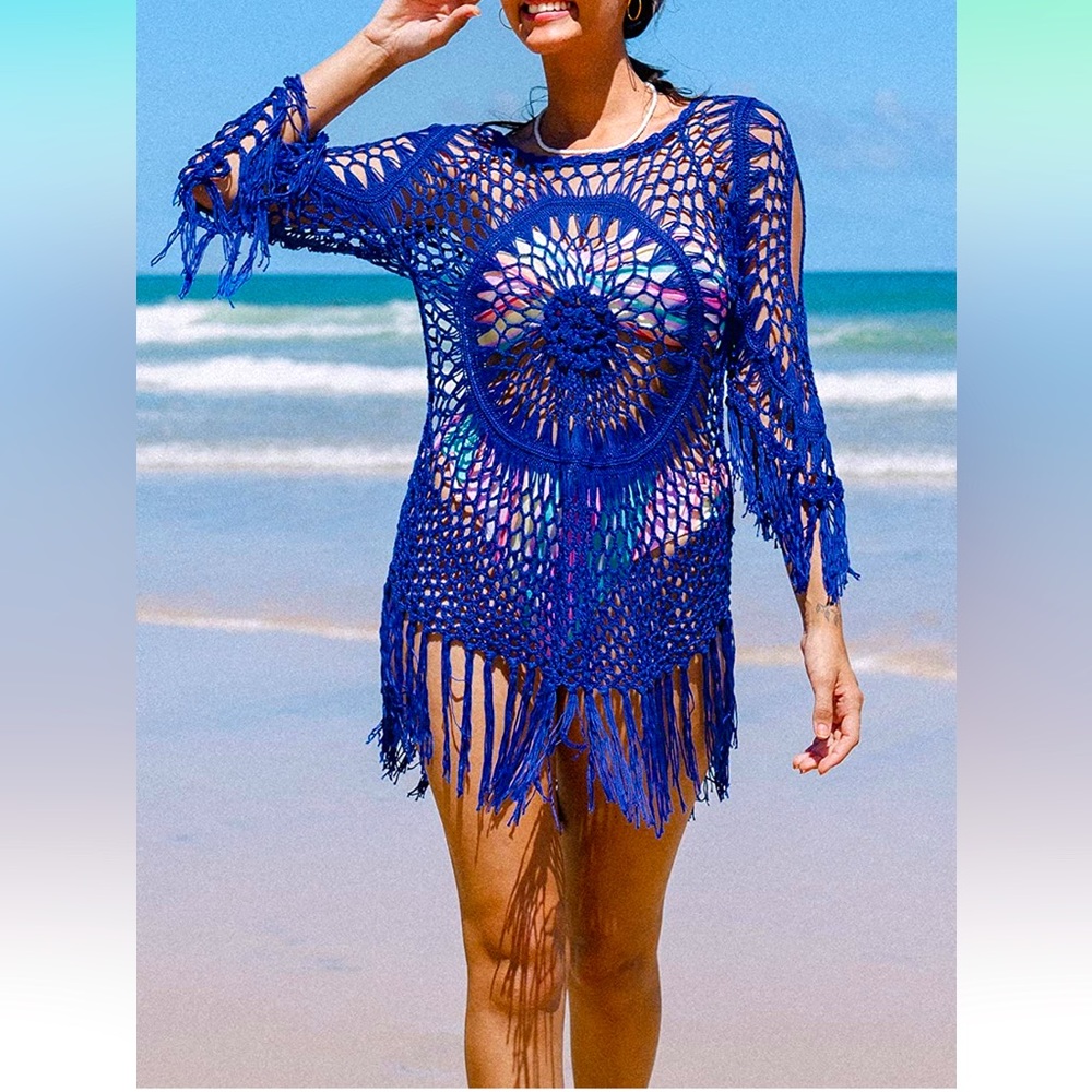 Brand New Royal Blue Women's Swimsuit Cover Up